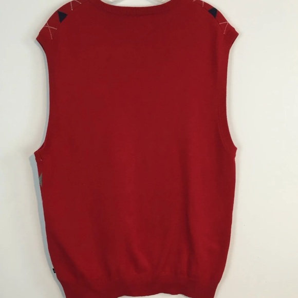 Chaps Vintage Men’s Argyle V Neck Sweater Vest - Picture 2 of 4